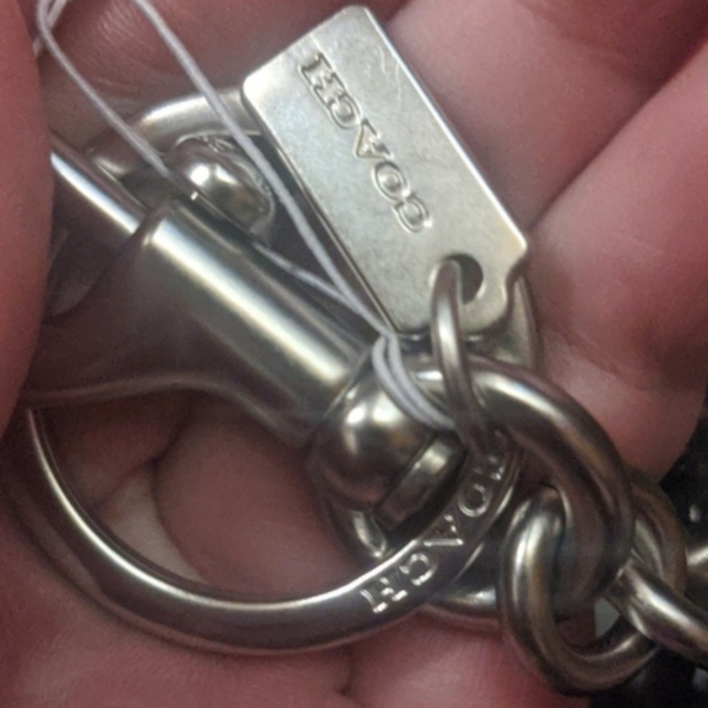 Coach Bag Charm Light Black Enameled Spider with Silver-Toned Hardware - Picture 10 of 12